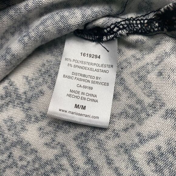 Mario Serrani Italy Top Womens Tan Black Leopard Print Long Sleeve Blouse Size M - Picture 10 of 14